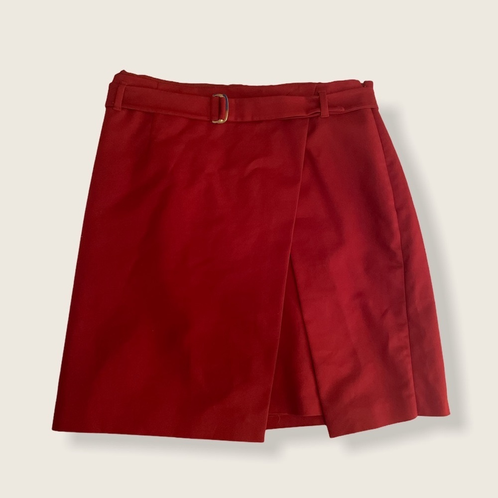 White House black market terracotta knee skirt 12